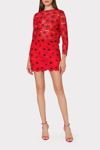 Nori Embroidered Lace Top