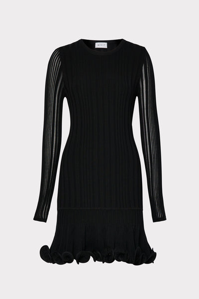 Fit And Flare Rib Dress