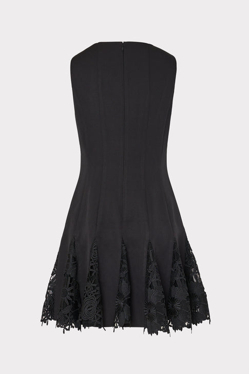 Ariel Cady 3D Lace Combo Dress Black Image 4 of 4