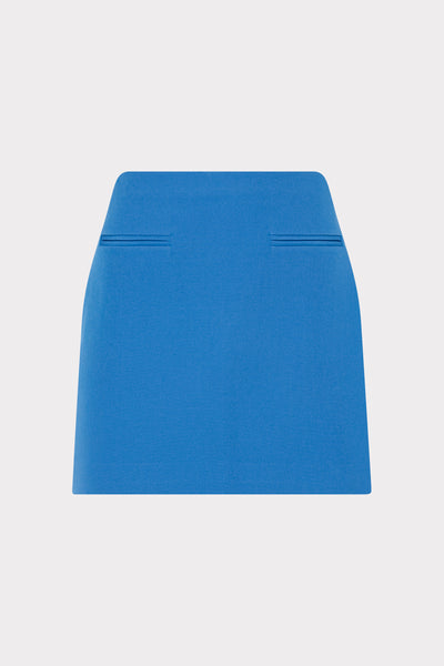 Lizzy Cady Mini Skirt in Classic Blue | MILLY