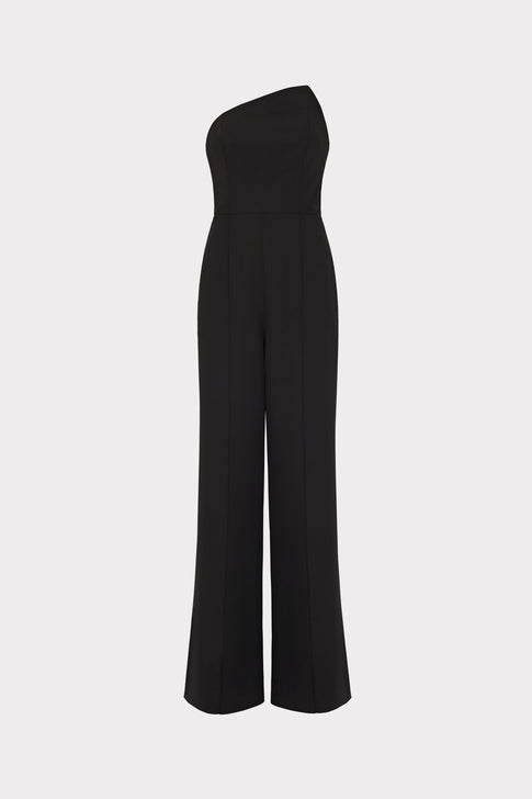 Atlas Cady One Shoulder Jumpsuit Black Image 1 of 4