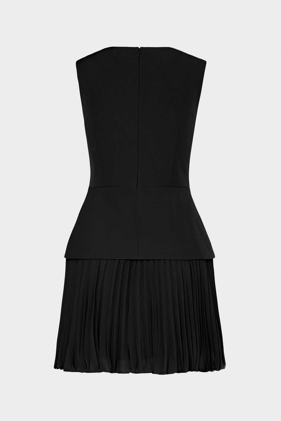 Haddy Pleated Mini Dress in Black