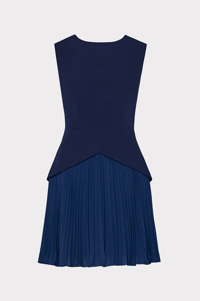 strapless open back dress Milly Haddy Pleated Mini Dress 6