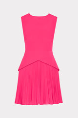 Milly Women's Haddy Pleated Minidress - Pink