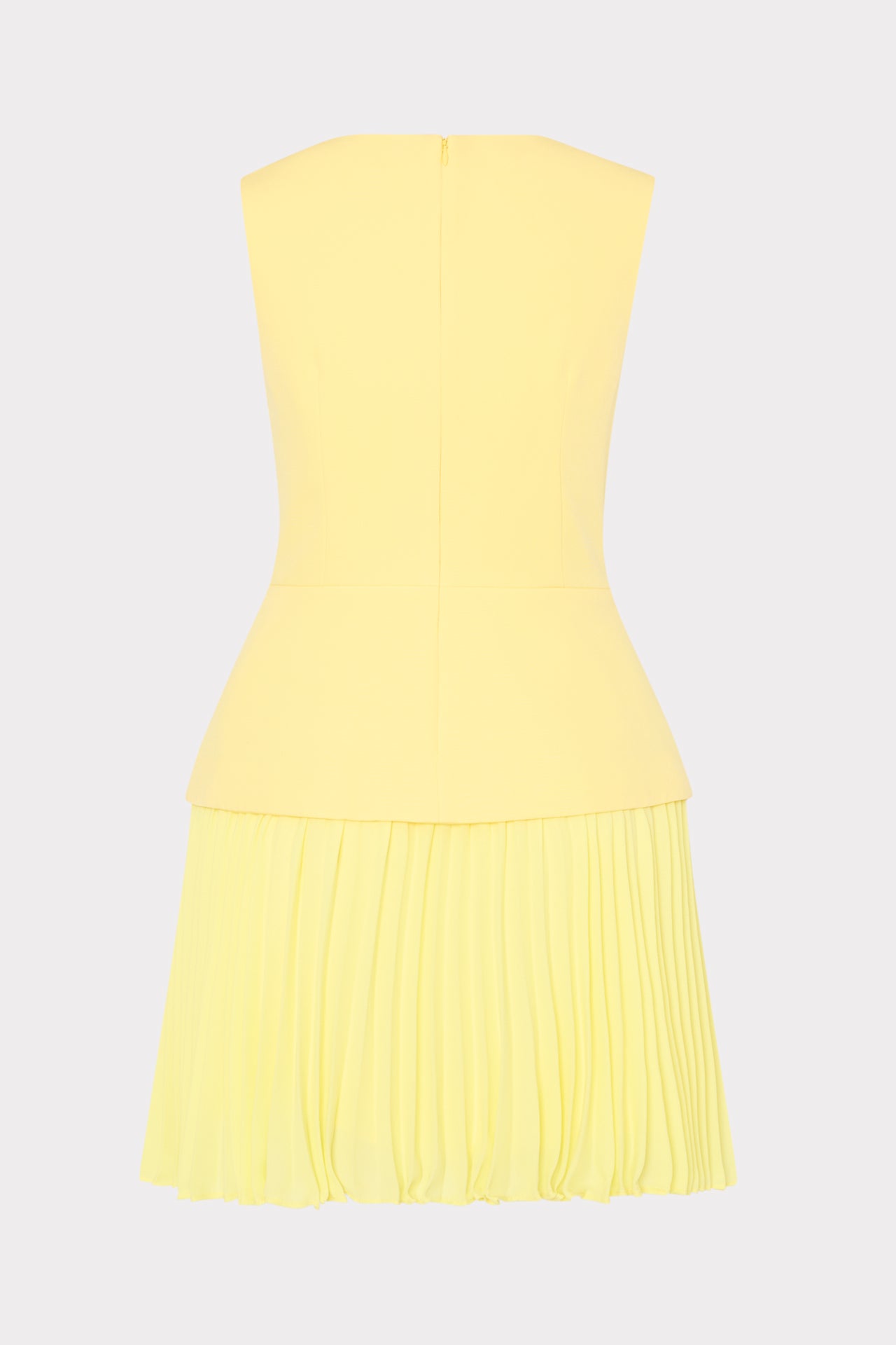 Milly Women's Haddy Pleated Minidress - Yellow