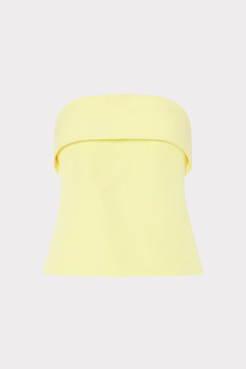 Yellow Tuala Cady Top - Flat Lay | MILLY