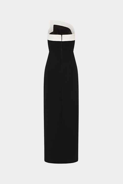 Garcelle Strapless Maxi Dress Black/White Image 4 of 4