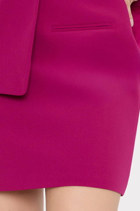 Lizzy Cady Mini Skirt Plum Image 3 of 4