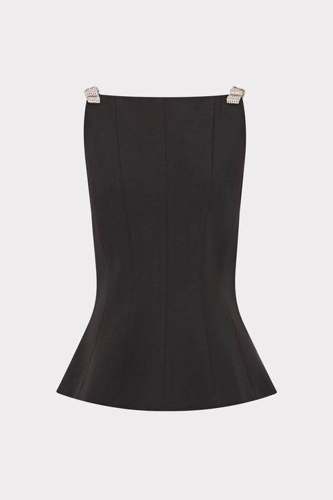 Ruby Cady Crystal Bow Sleeveless Top Black Image 1 of 4