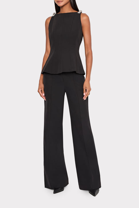 Ruby Cady Crystal Bow Sleeveless Top Black Image 2 of 4