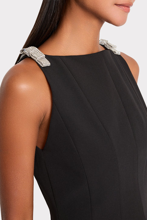 Ruby Cady Crystal Bow Sleeveless Top Black Image 3 of 4