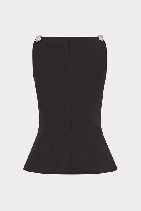 Ruby Cady Crystal Bow Sleeveless Top Black Image 4 of 4