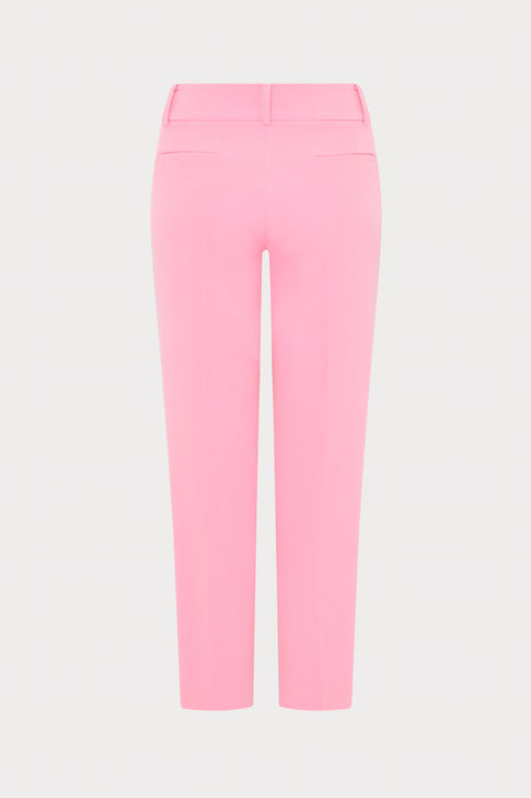 Pink pants on a light gray background
