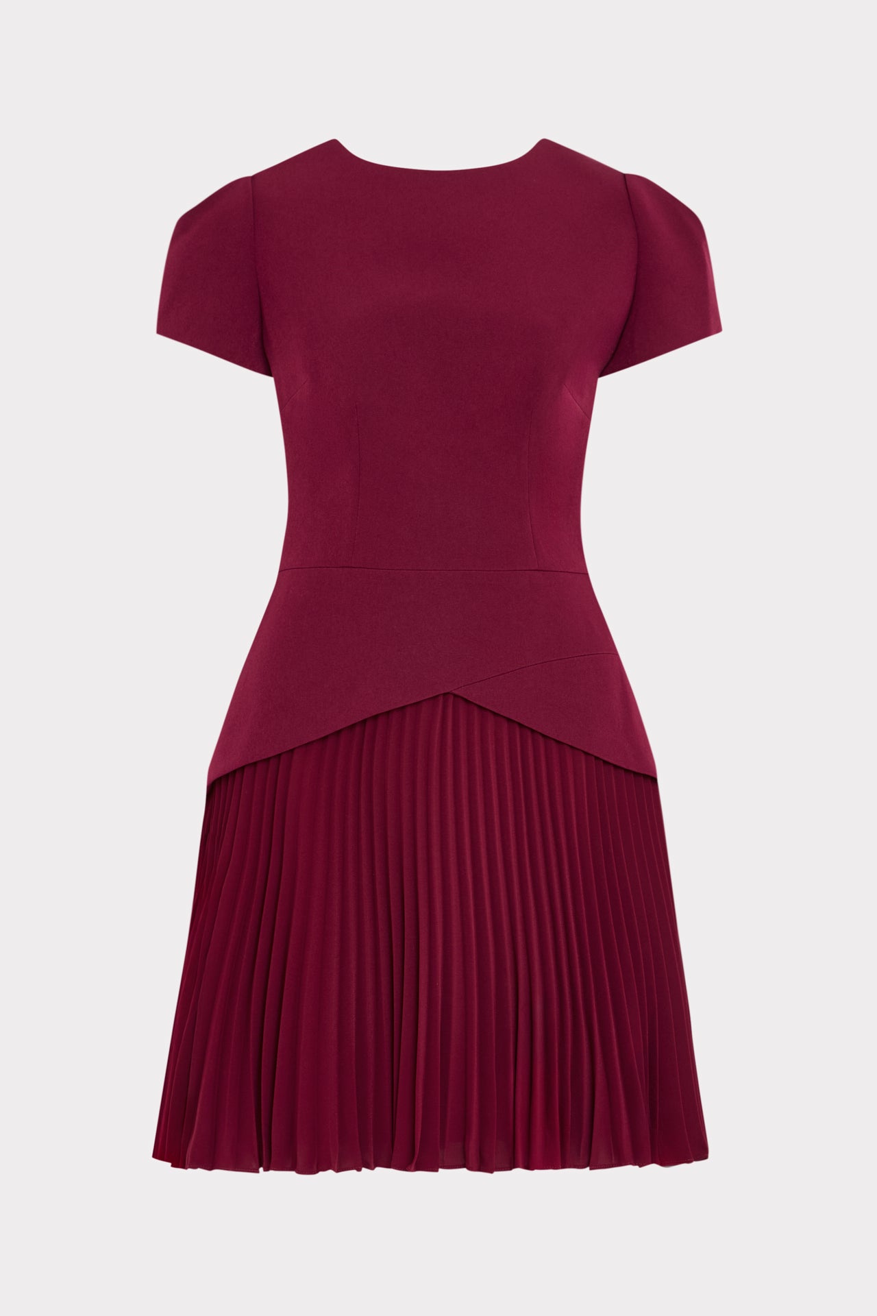 Haddy Pleated Short Sleeve Mini Dress