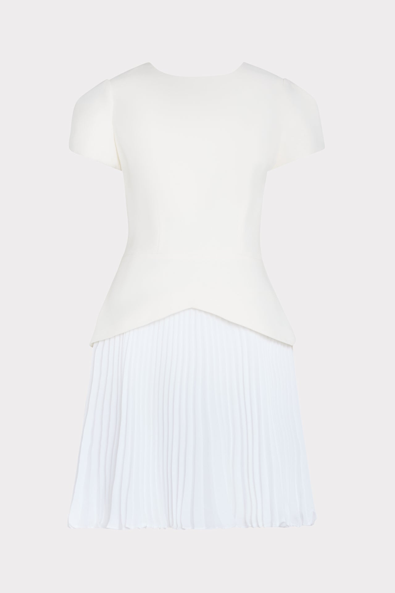 milly haddy pleated mini dress Short Sleeve in Ecru Women's Cotton Gauze Tiered It features an extended pcat-409 size:4 Years