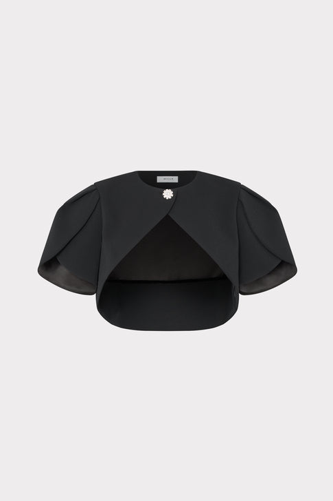 Flora Crepe Bolero