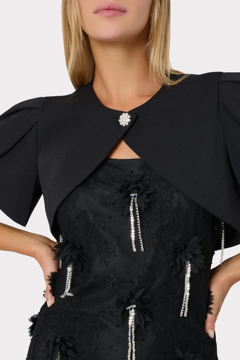 Flora Crepe Bolero