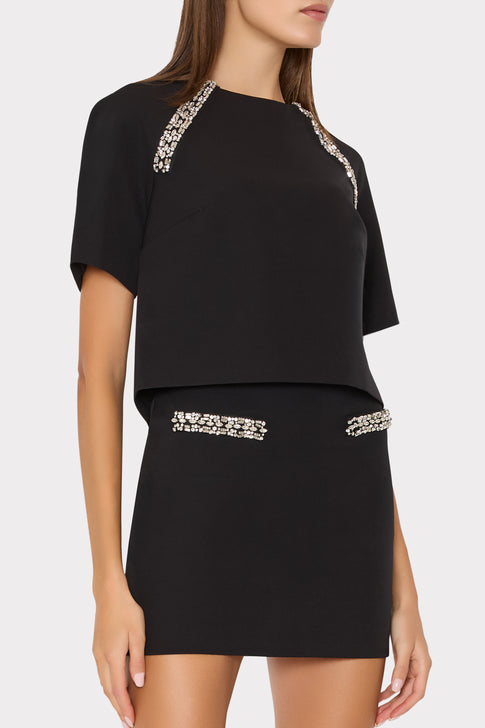 Lizzy Embellished Mini Skirt
