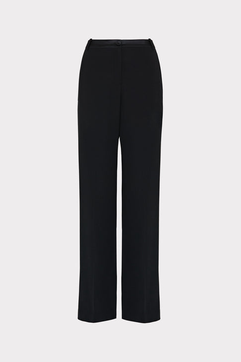Soren Low-Rise Hammered Satin Pants