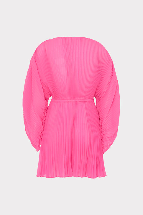 Solid Chiffon Tie Cover-Up Pink Image 4 of 4