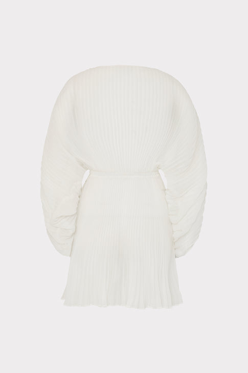 White Chiffon Cover-Up - Back View Flat Lay | MILLY