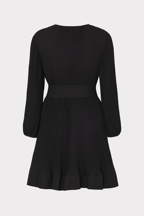 Liv Crystal Embellished Pleated Dress Black Image 4 of 4
