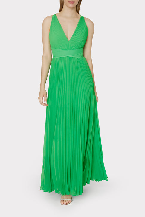 Pleated Jersey Long Dress - Women - Ready-to-Wear