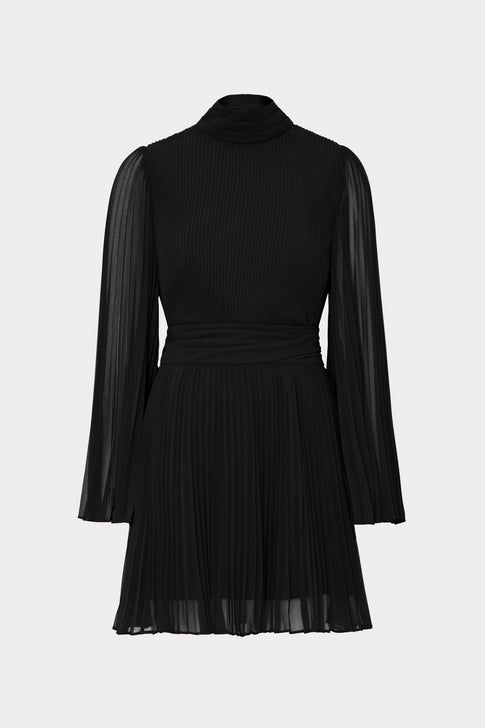 Rosemary Pleated Chiffon Dress