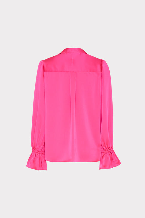 Aida Satin Top Milly Pink Image 4 of 4