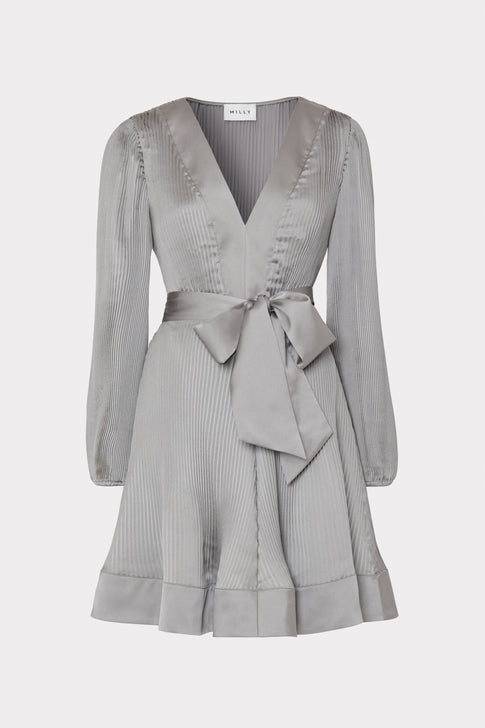Liv Satin Pleated Dress