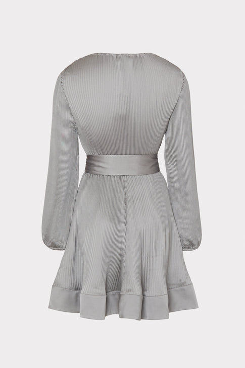 Liv Satin Pleated Dress
