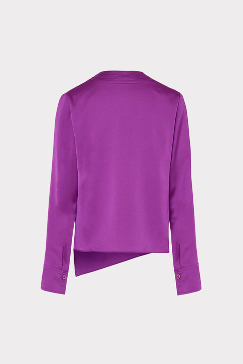 Nancy Satin Cowl Top