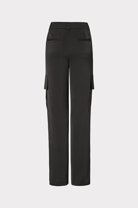 Skye Satin Cargo Pants