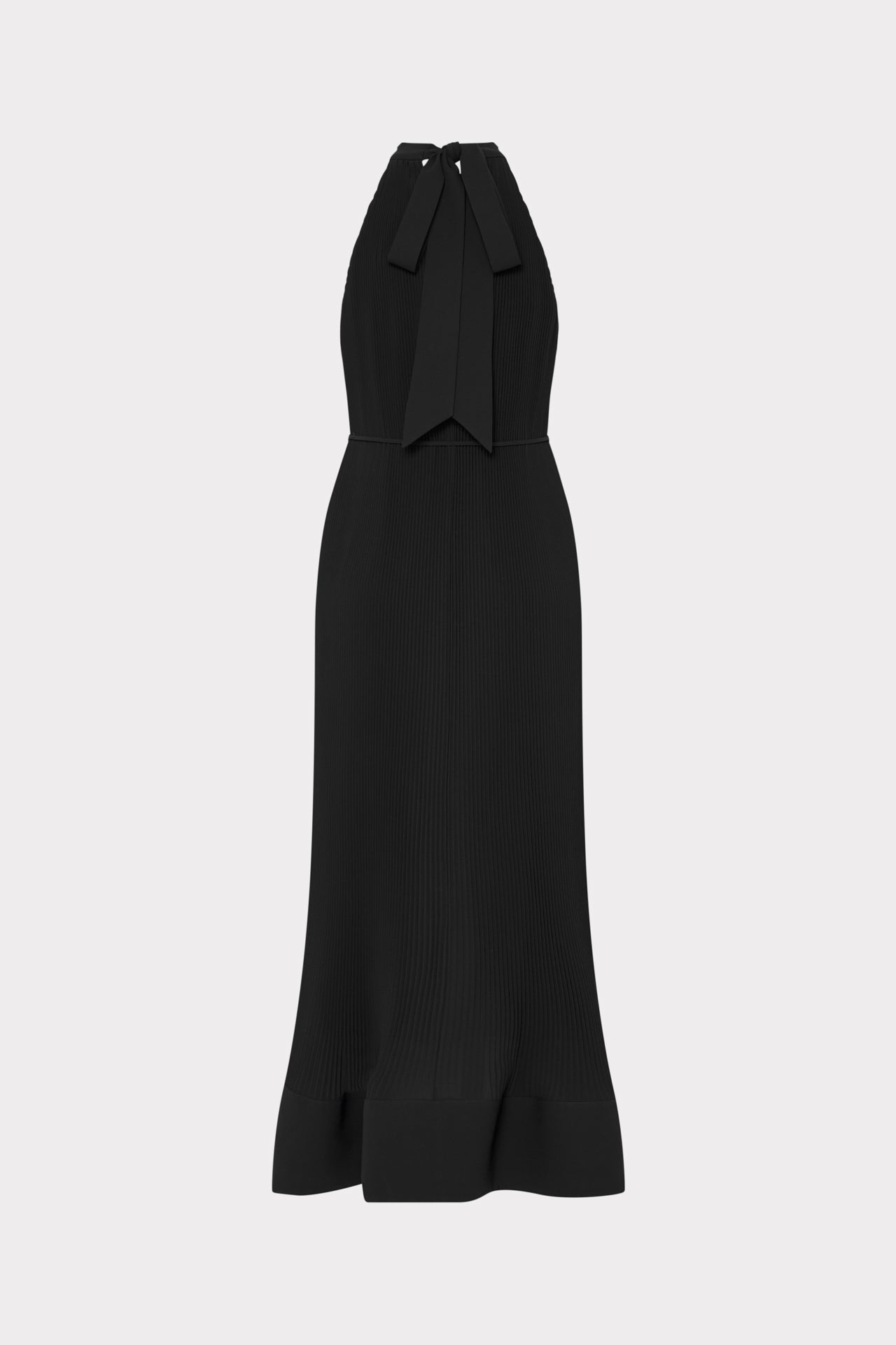 Milly Women's Nalani Pleated Midi Dress - Black - Size 6 Milly Women's Nalani Pleated Midi Dress - Black - Size 6