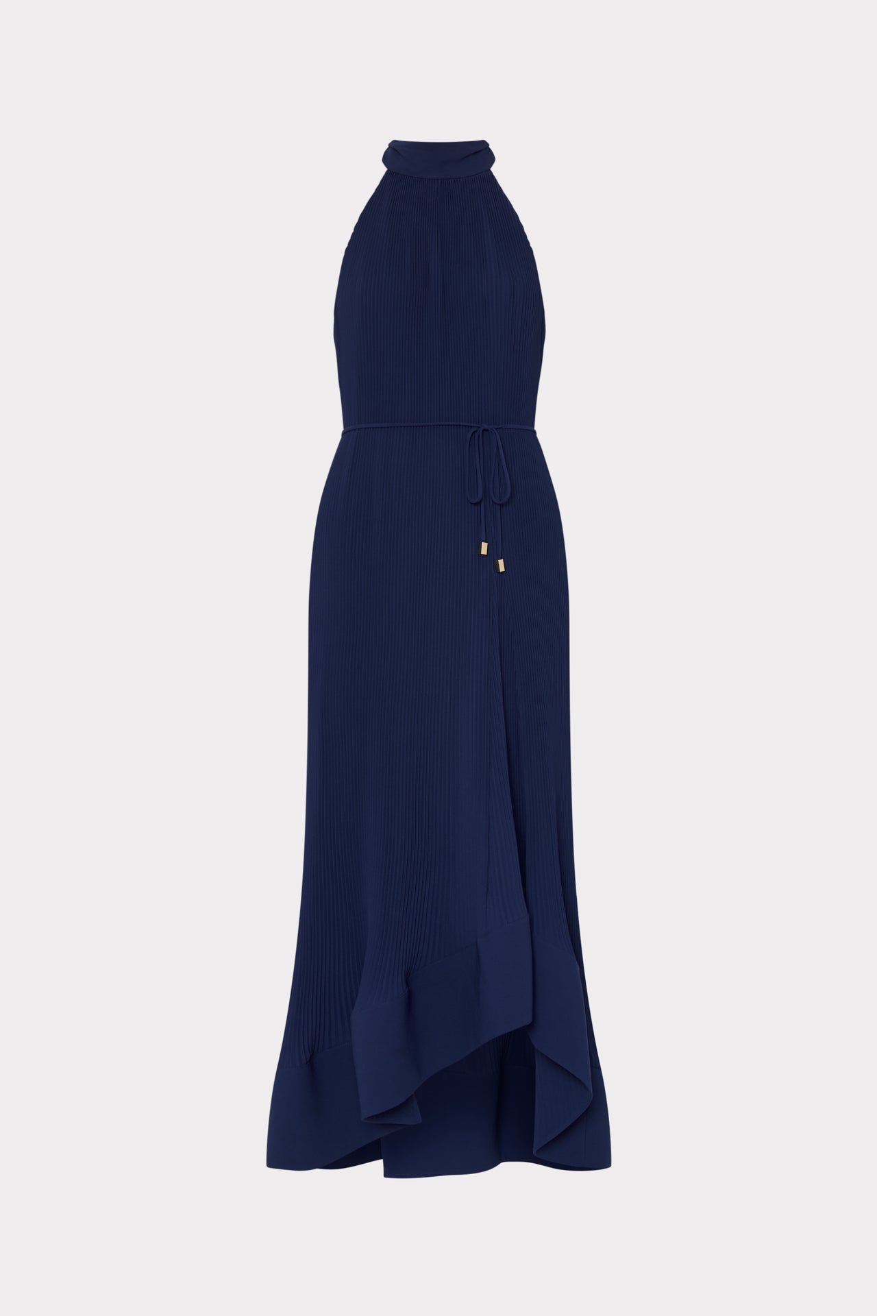 Nalani Pleated Midi Dress in Navy | Milly Nalani Pleated Midi Dress in Navy | Milly