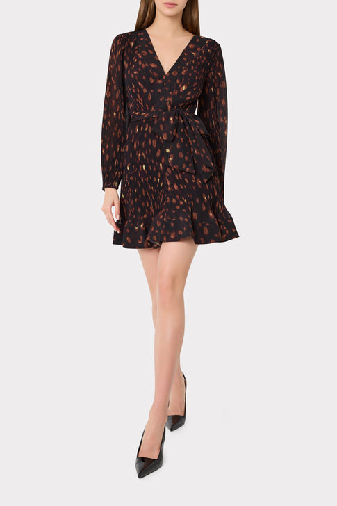 Liv Leopard Pleated Dress