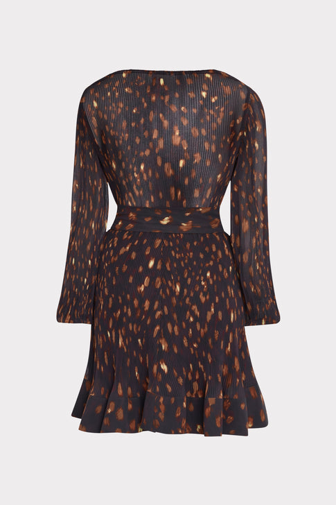 Liv Leopard Pleated Dress