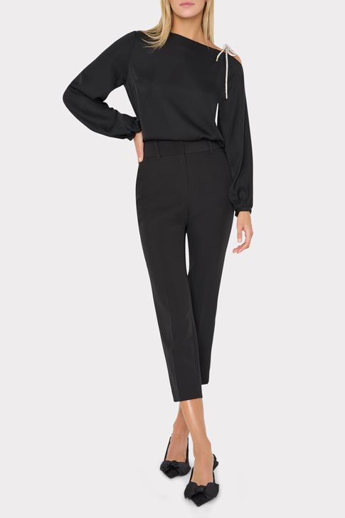 Rory Silk Bow Top