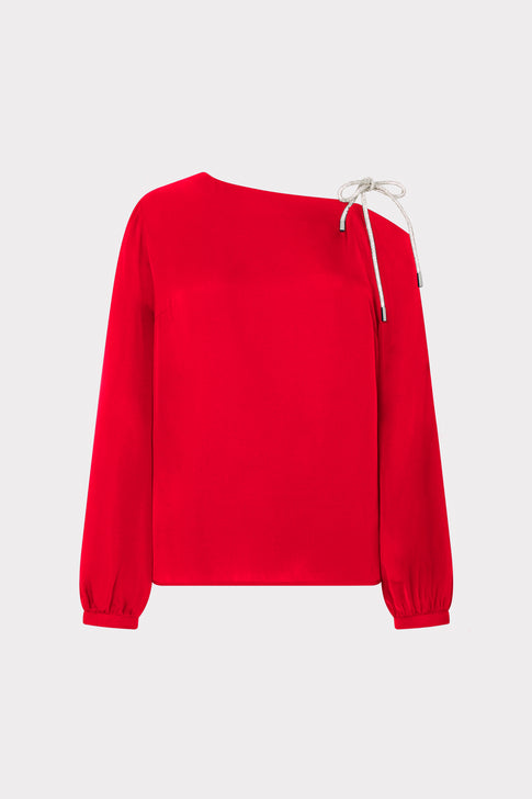 Rory Silk Bow Top