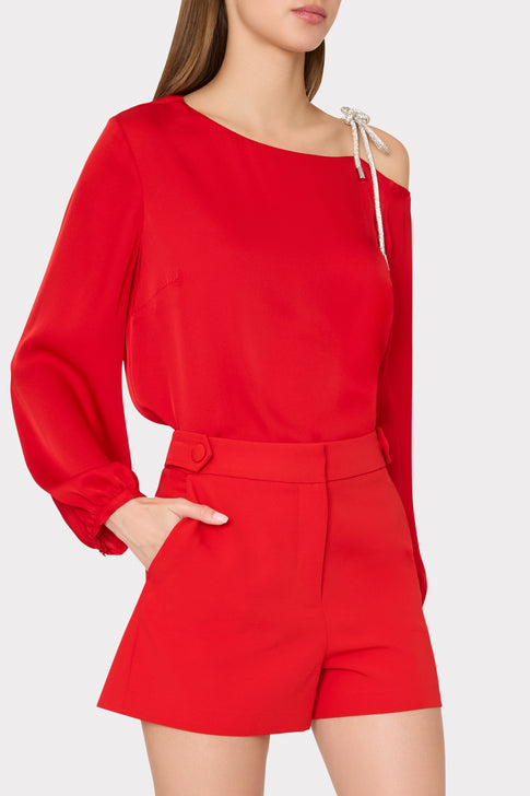 Rory Silk Bow Top