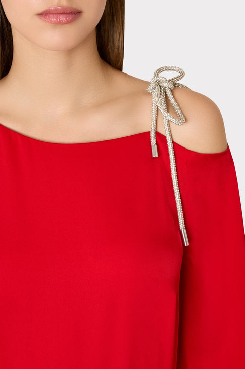 Rory Silk Bow Top