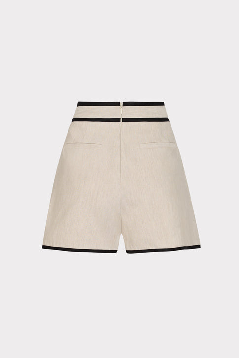 Solid Linen Shorts Natural Image 5 of 5
