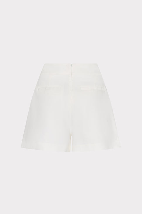 Linen Ruffle Short White Image 5 of 6