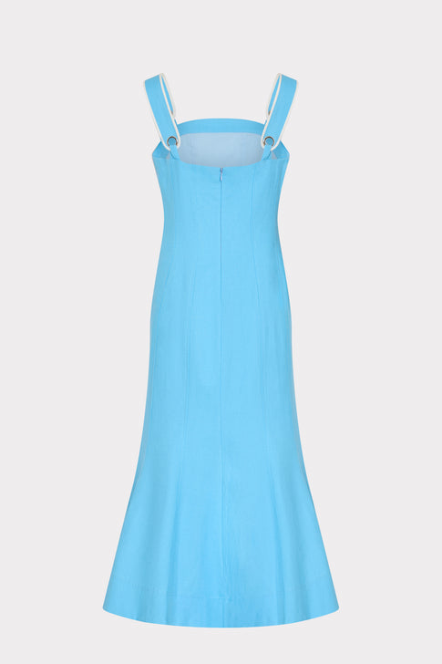 Louie Midi Dress in Blue
