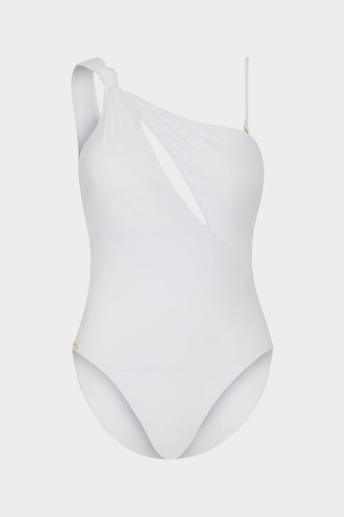 Solid Carvico Vita Cutout One Piece White Image 2 of 6