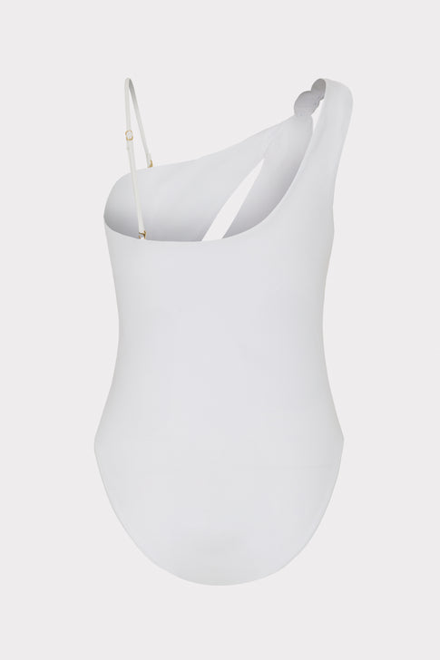 Solid Carvico Vita Cutout One Piece White Image 6 of 6