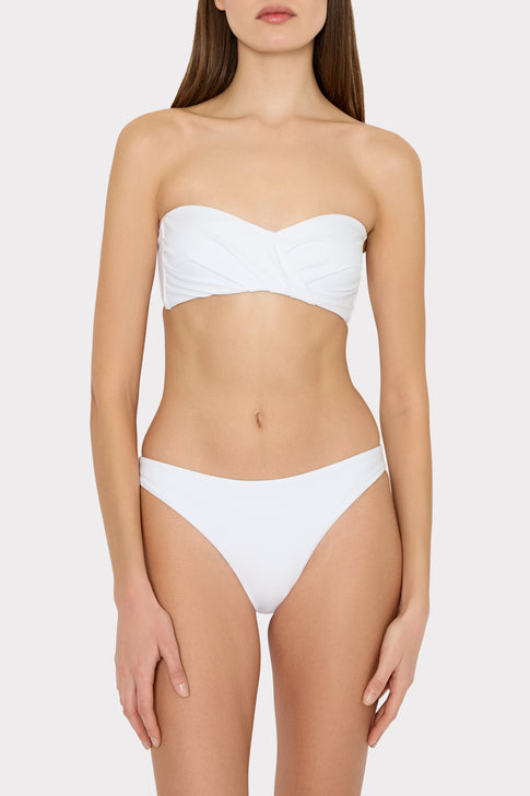 Soleil Twist Bandeau Top White Image 2 of 4