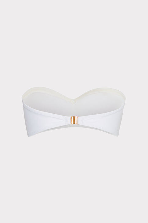 Soleil Twist Bandeau Top White Image 4 of 4