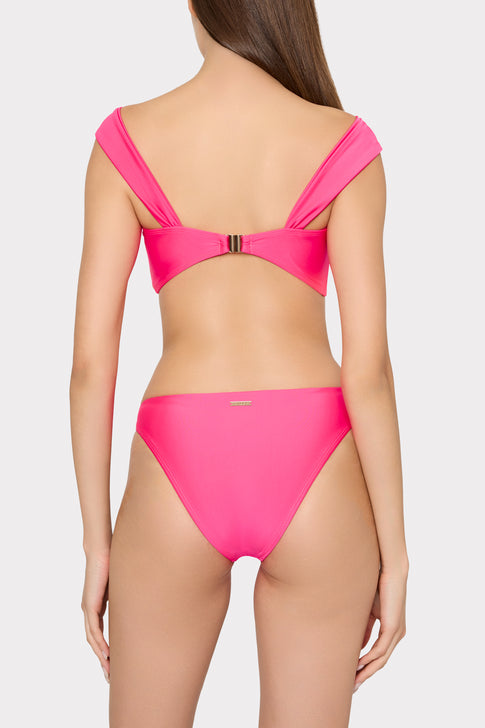 Olivia Draped Bandeau Top Pink Image 6 of 8