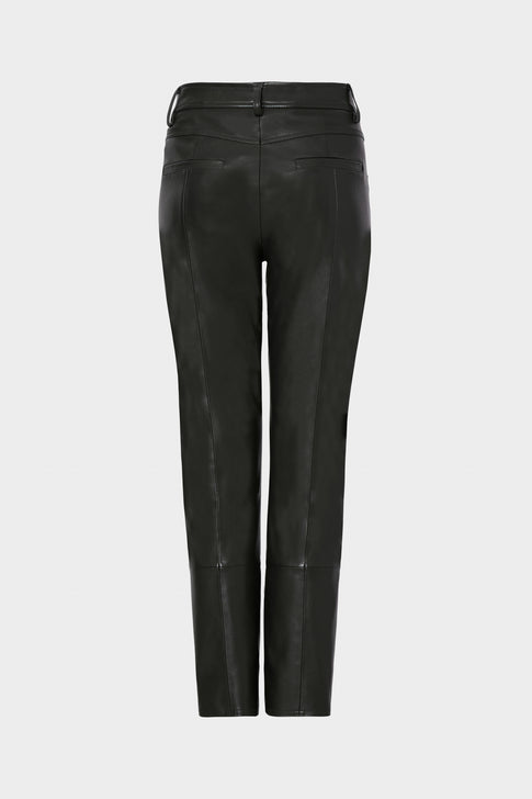 Rue Vegan Leather Pants Black Image 4 of 4